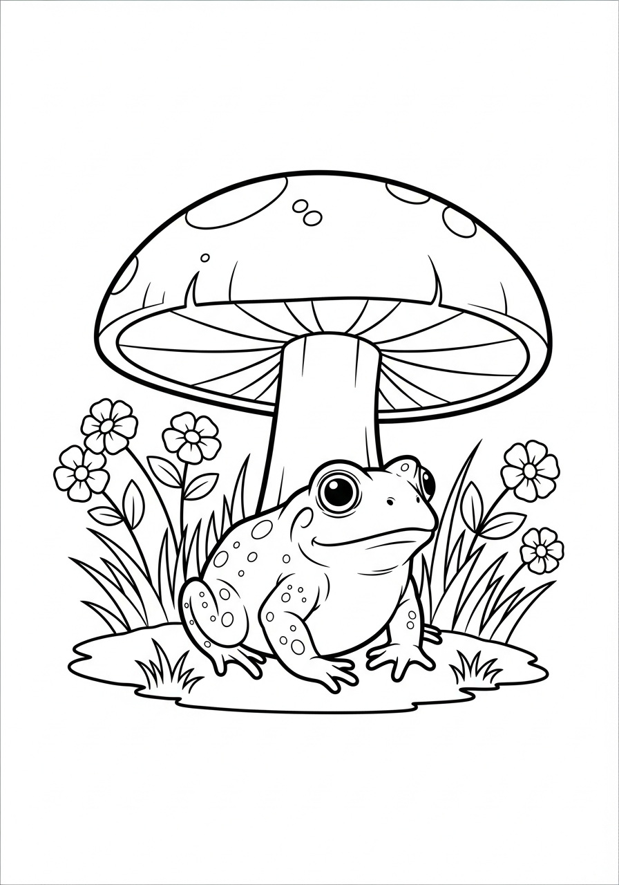 immagini di rospo da stampare e colorare