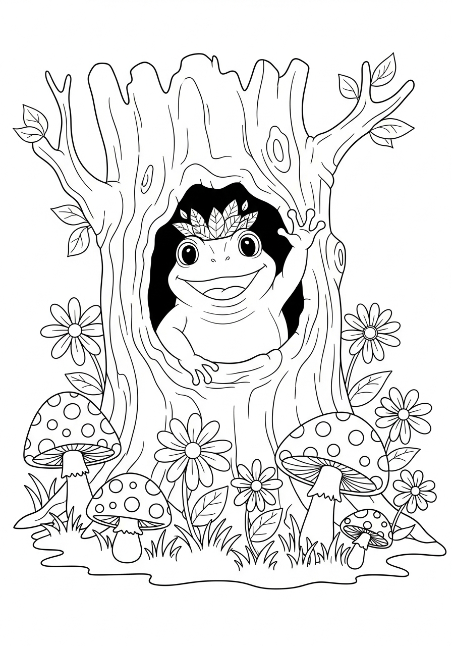 disegni di rospo da colorare e stampare