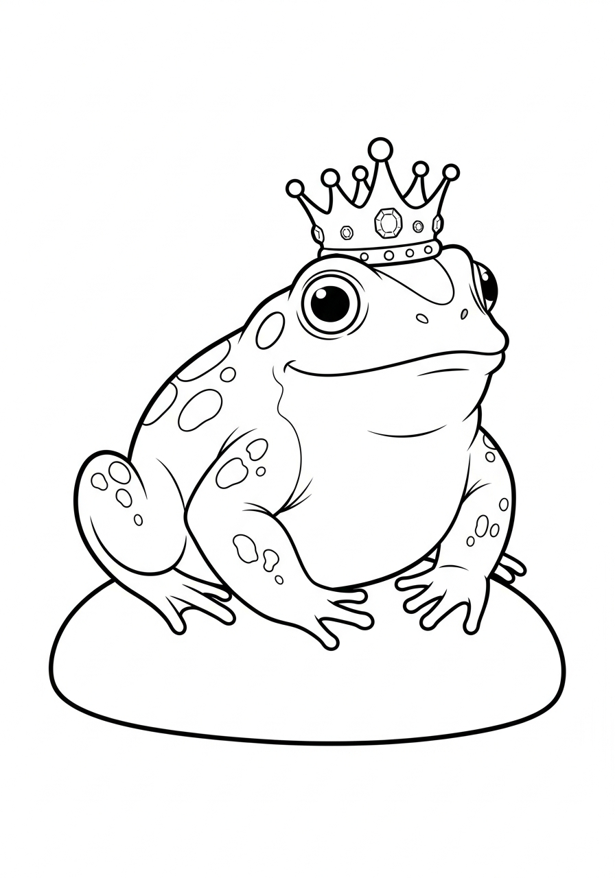 disegni di rospo da colorare e stampare gratis