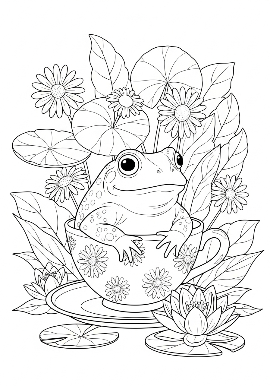 da colorare rospo disegno facile bambini