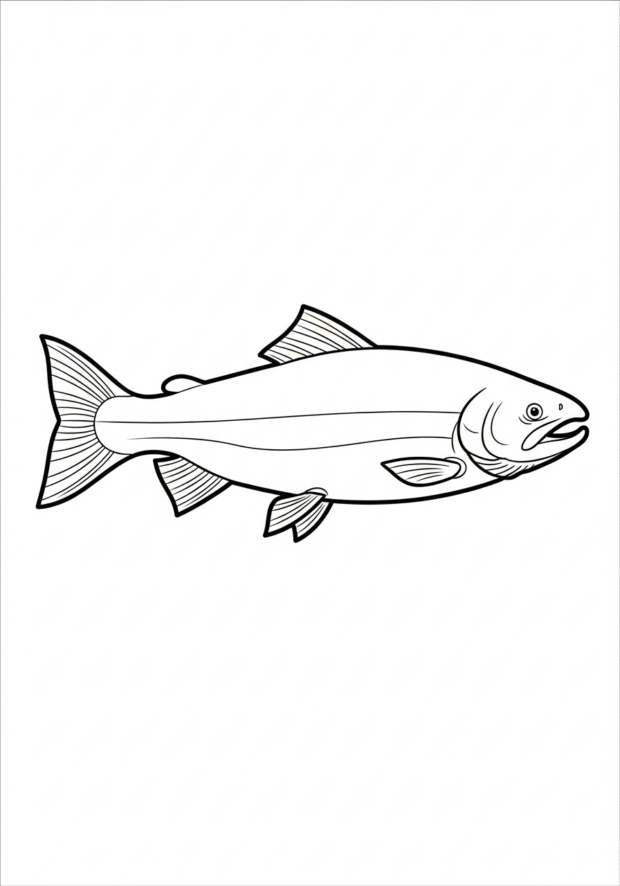 stampe da colorare per bambini salmone