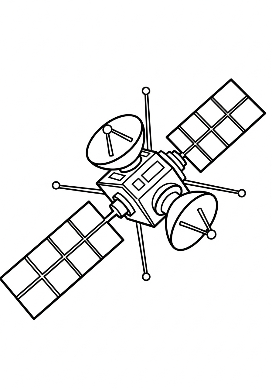 satellite disegno da colorare