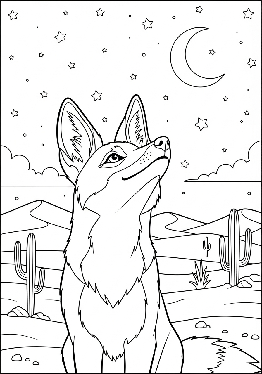 foto di sciacallo da colorare