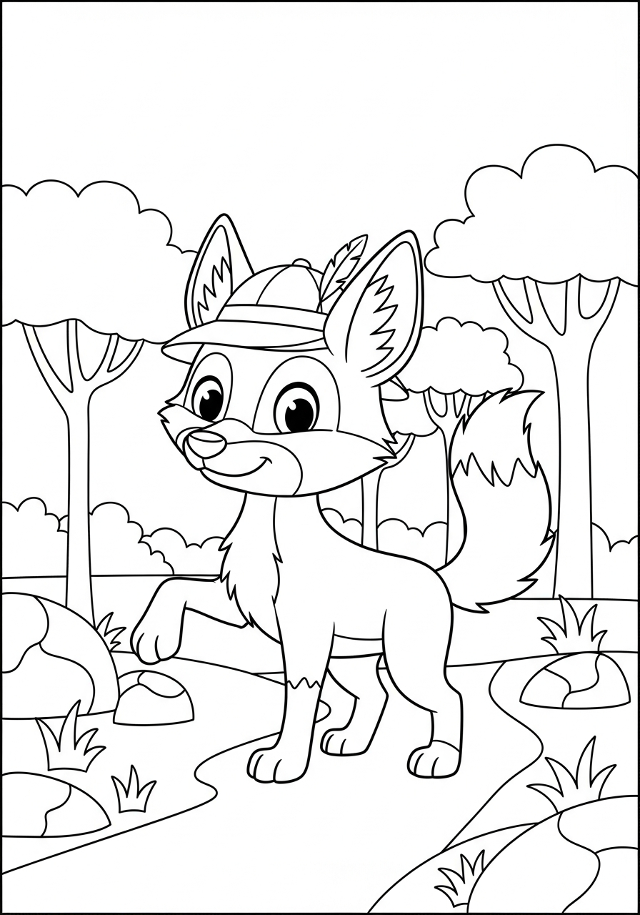 disegni di sciacallo da colorare e stampare gratis