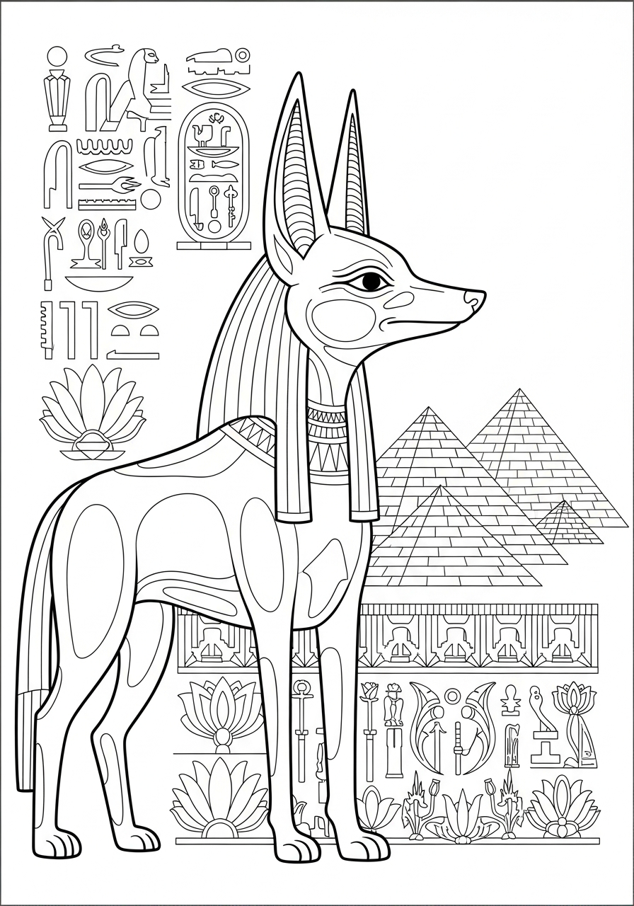 disegni da colorare sciacallo per bambini