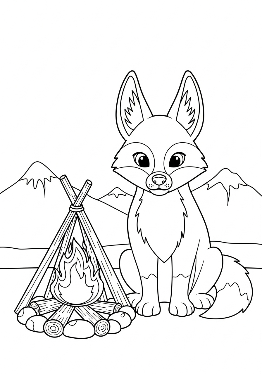 disegni da colorare gratis per bambini di sciacallo