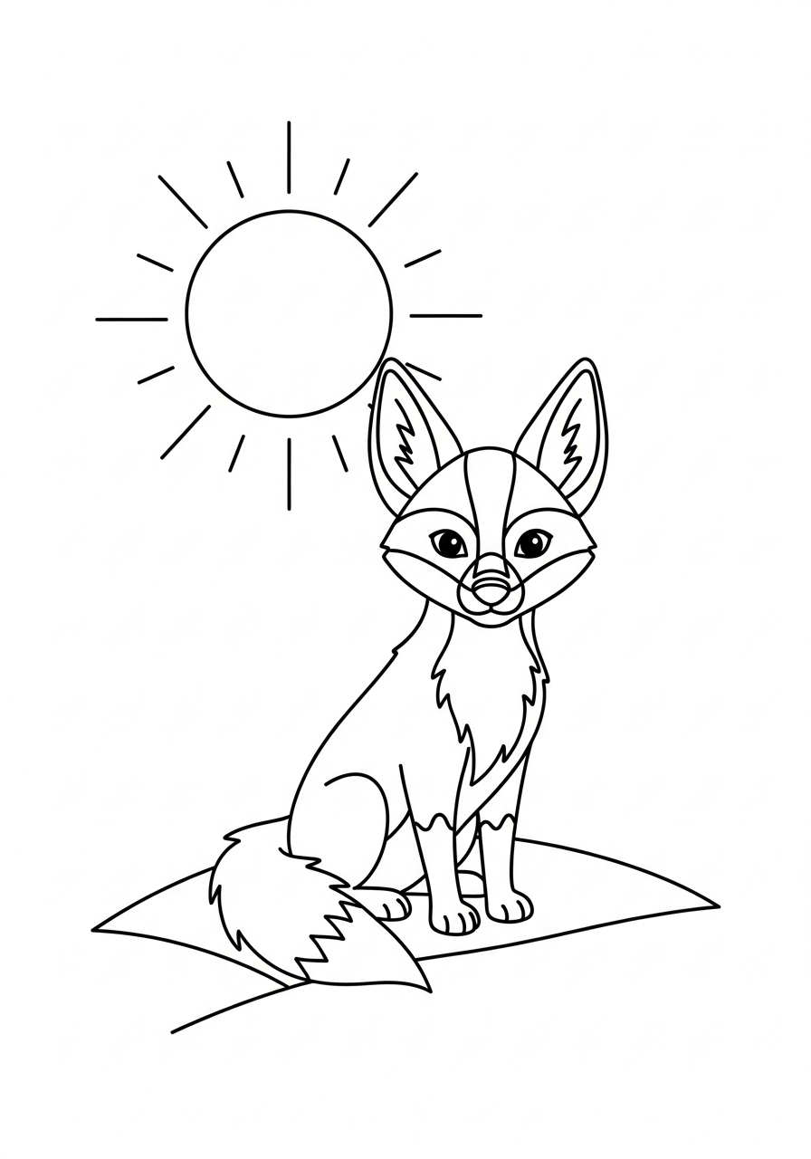 disegni sciacallo facili da colorare