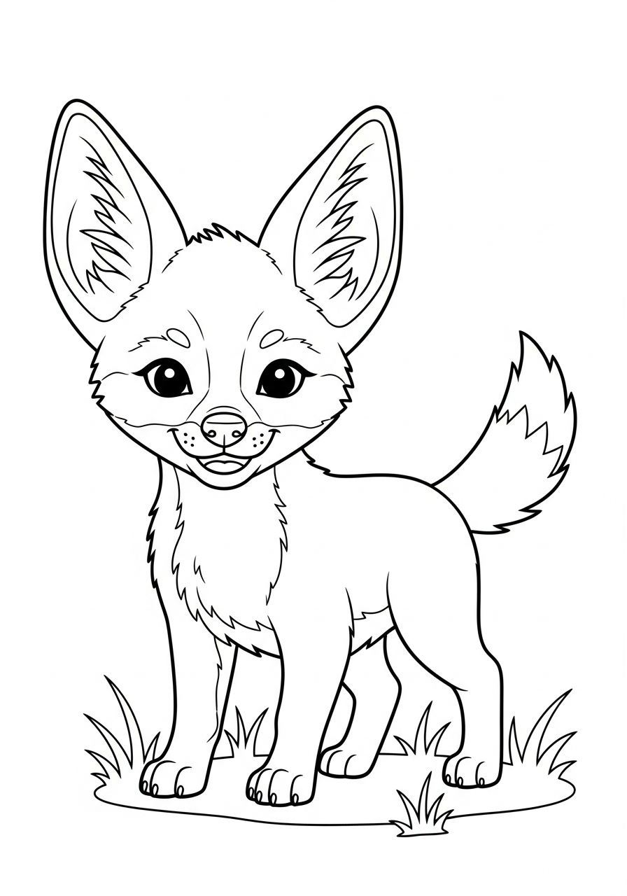 disegni sciacallo da colorare gratis 1