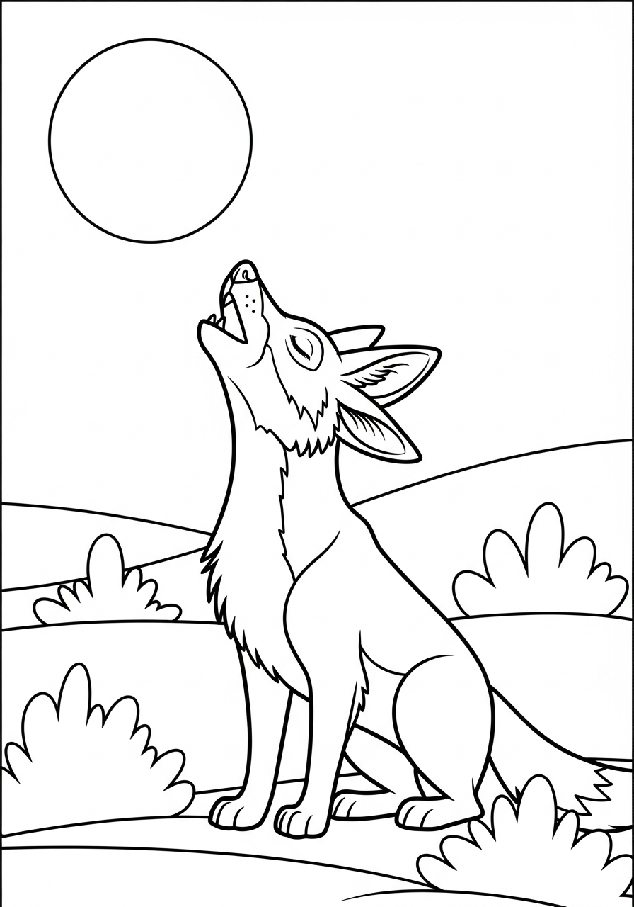 disegni di sciacallo da colorare e stampare gratis 2