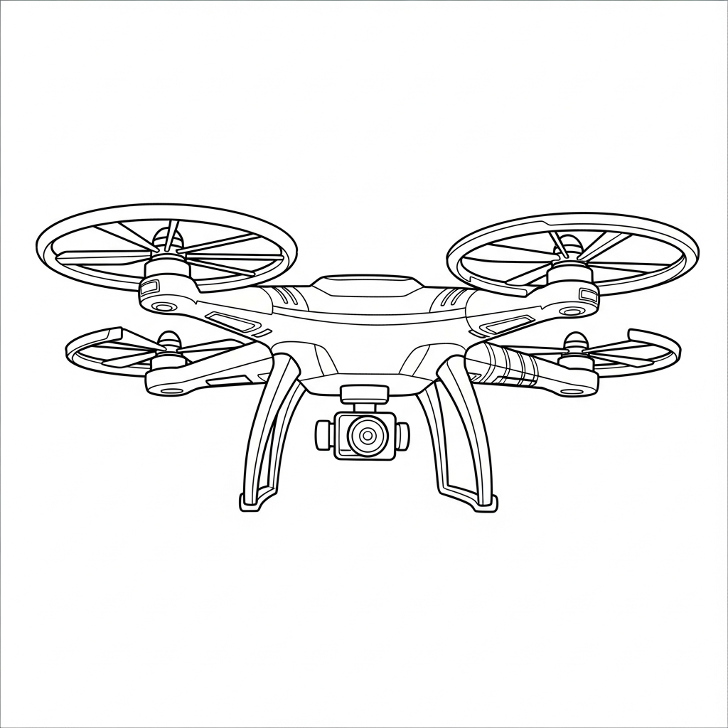 Drone da colorare thumbnail