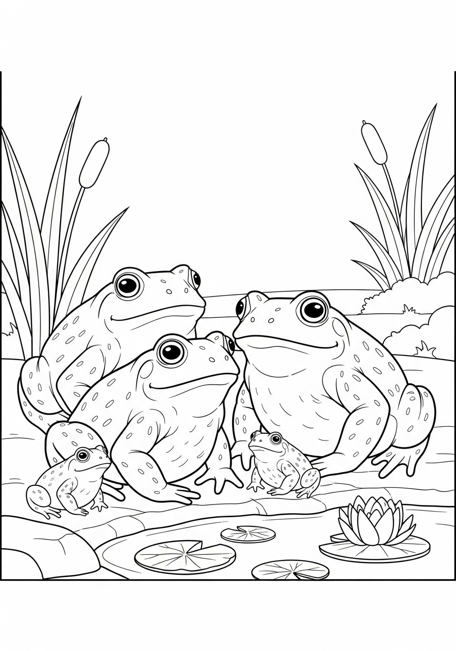 disegni di rospo da colorare da stampare