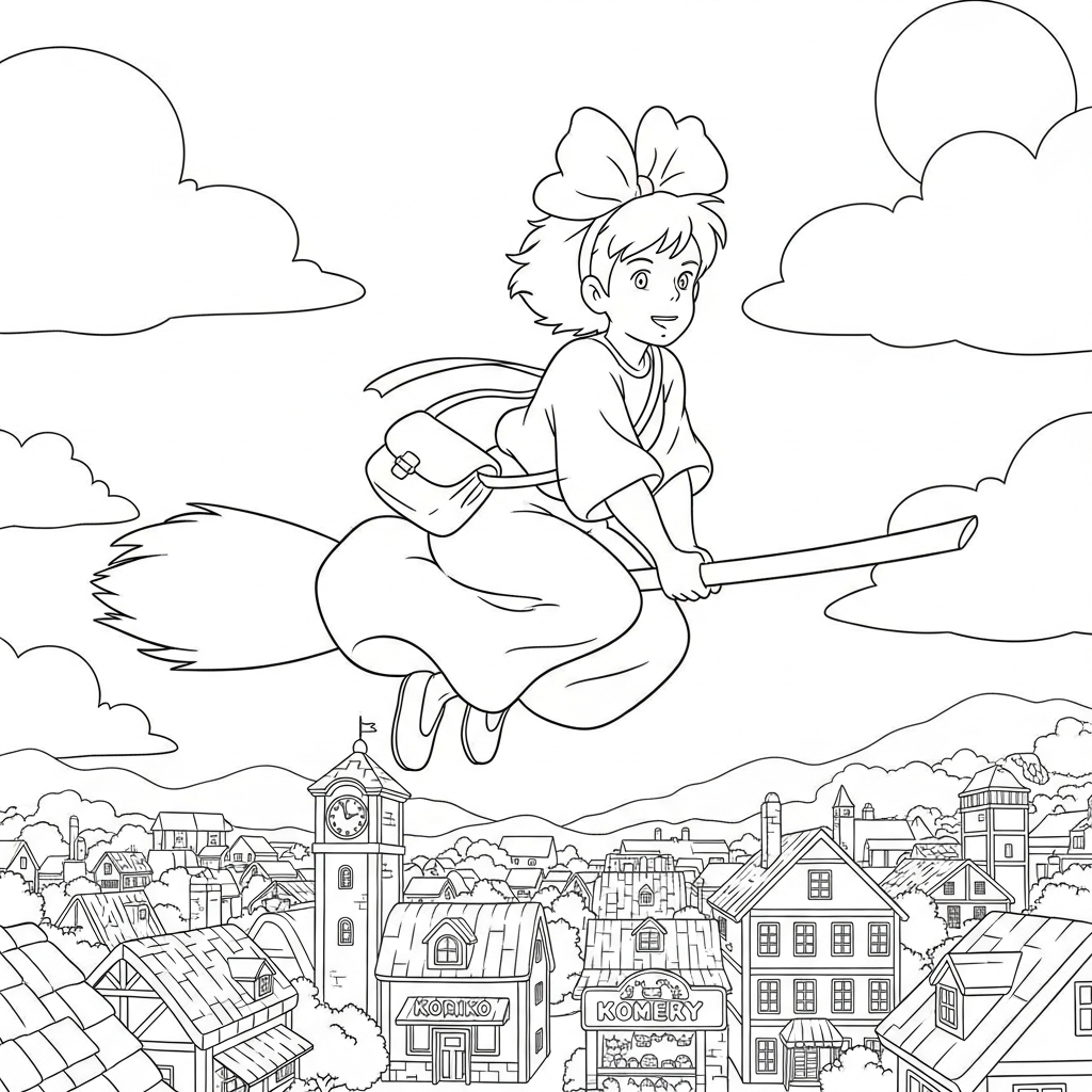 Kiki – Consegne a domicilio da colorare thumbnail