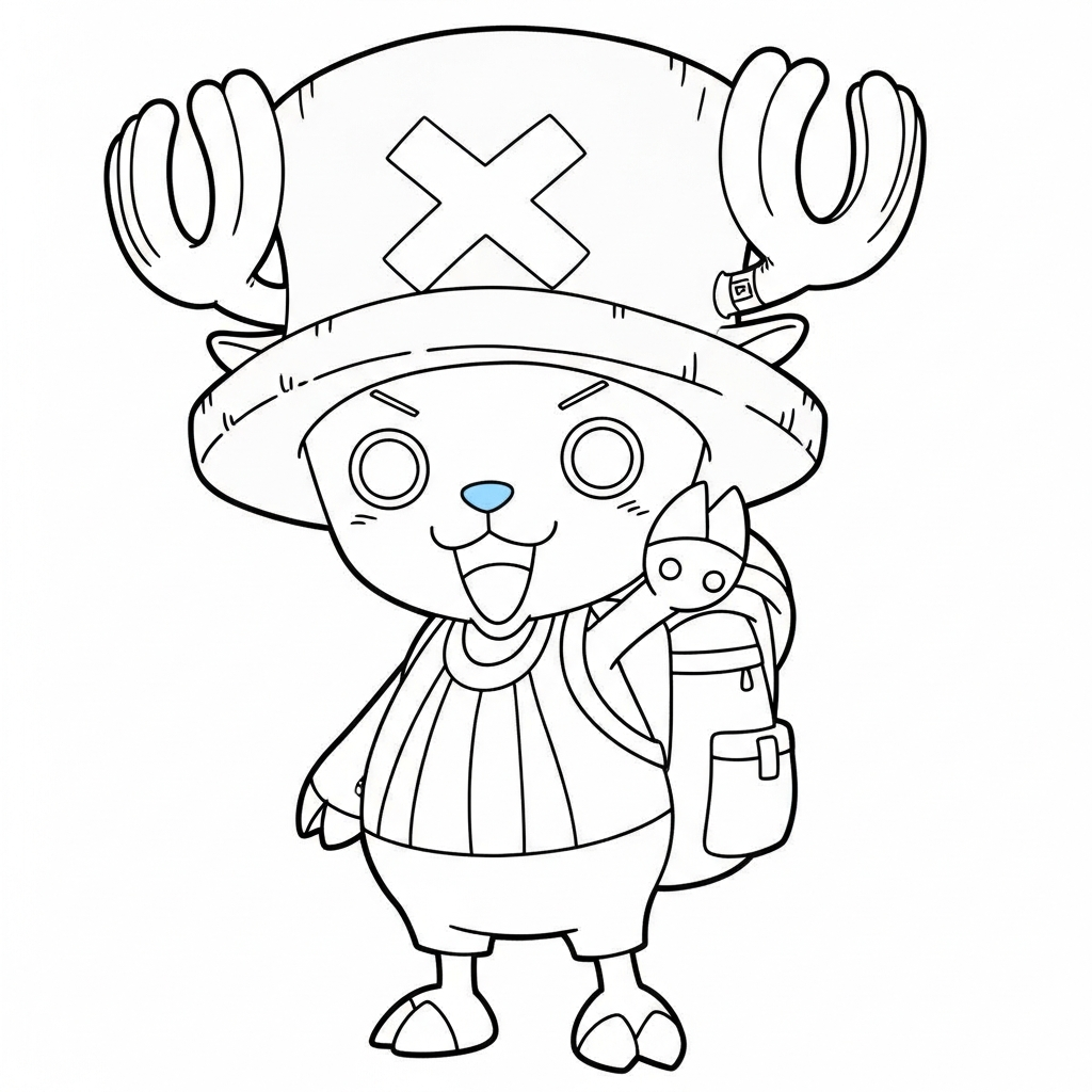 Tony Tony Chopper da colorare thumbnail