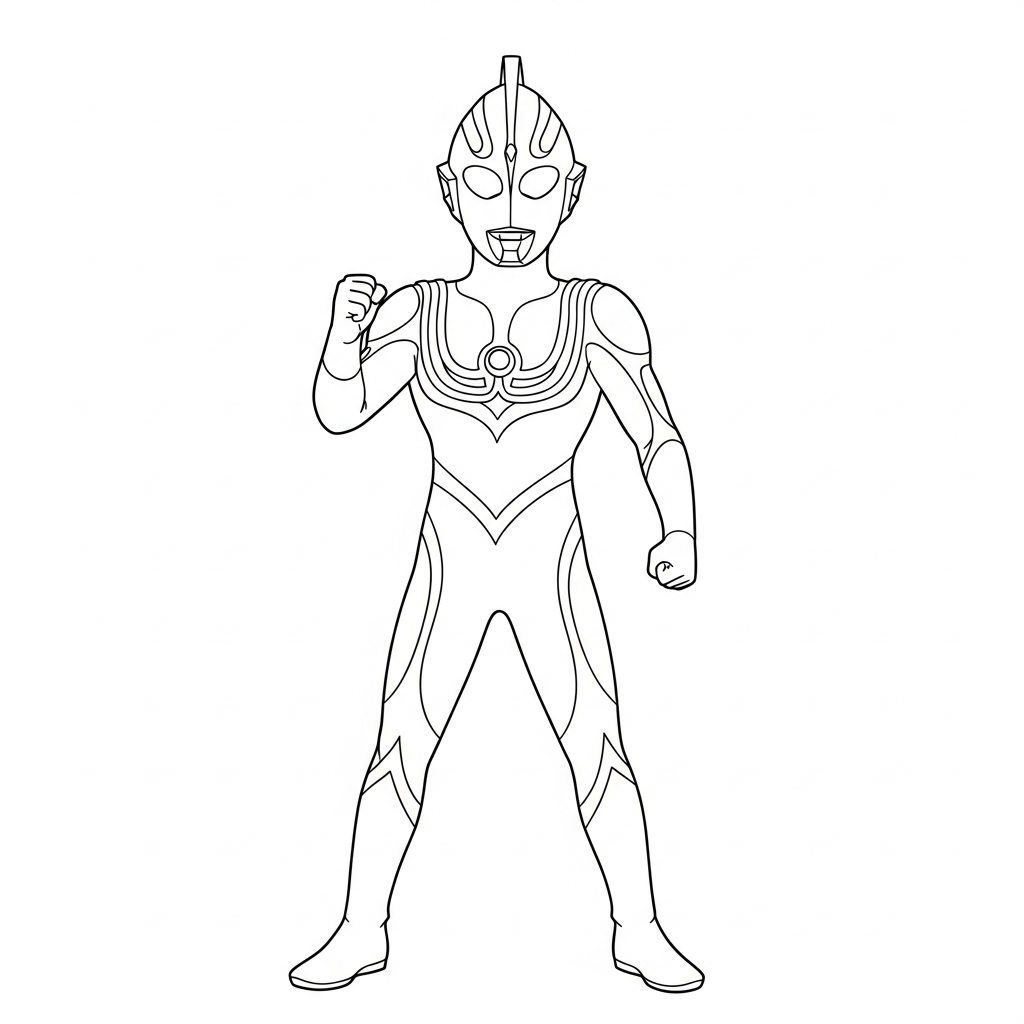 Ultraman da colorare thumbnail