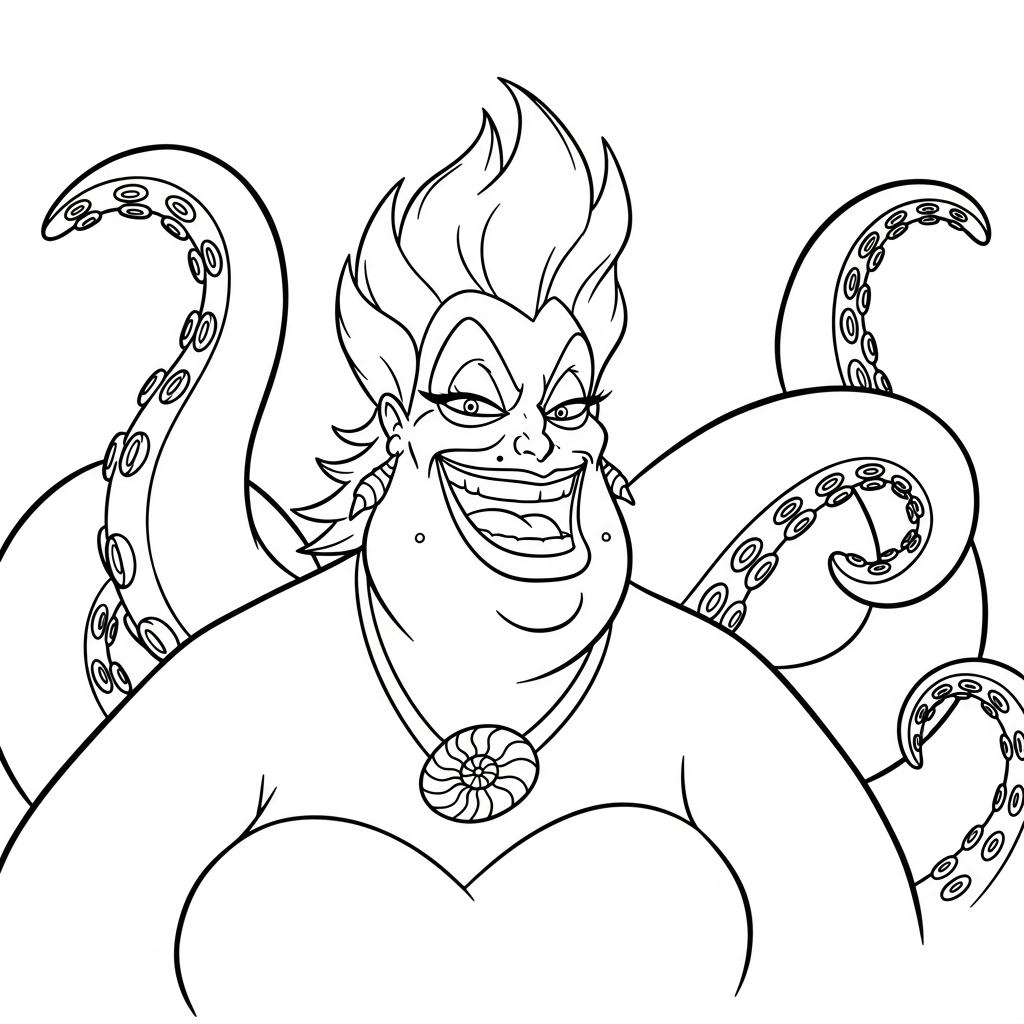 Ursula da colorare thumbnail
