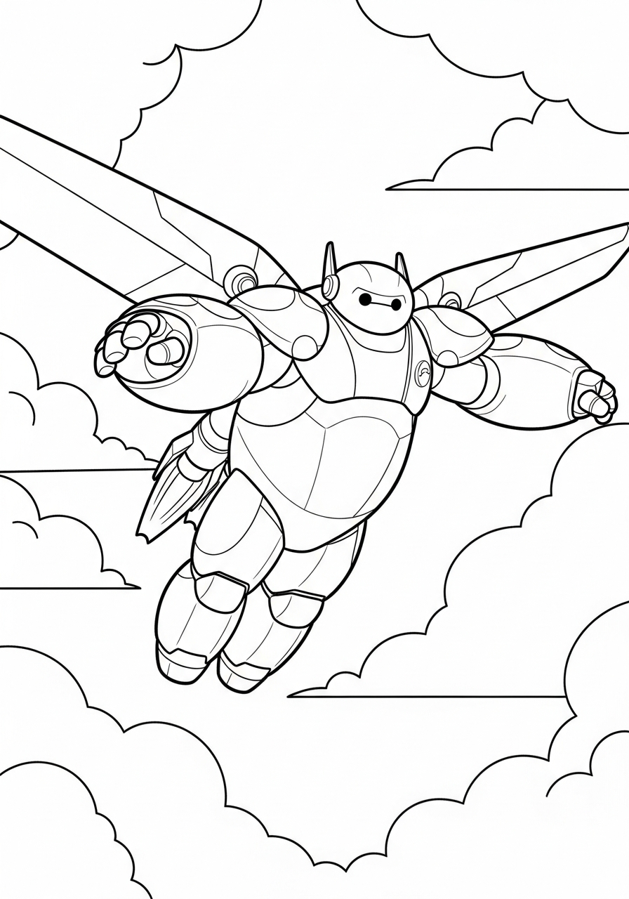 disegni da colorare Baymax