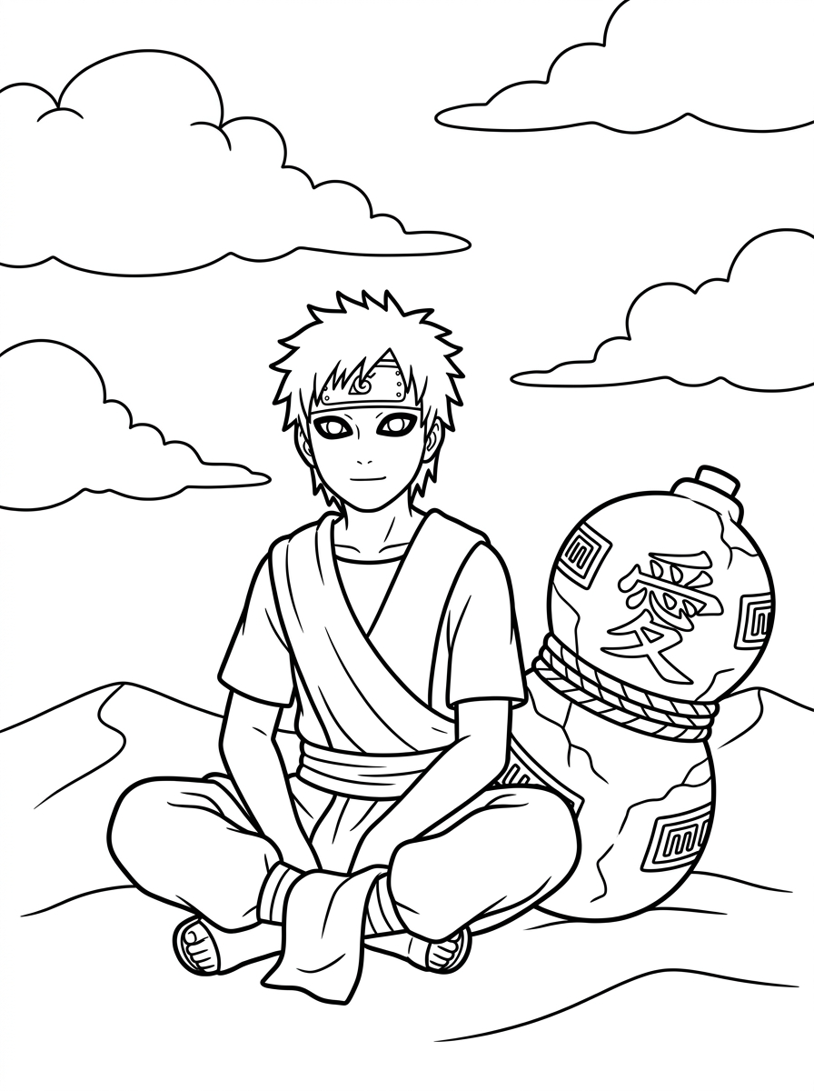 disegni Gaara da colorare e stampare