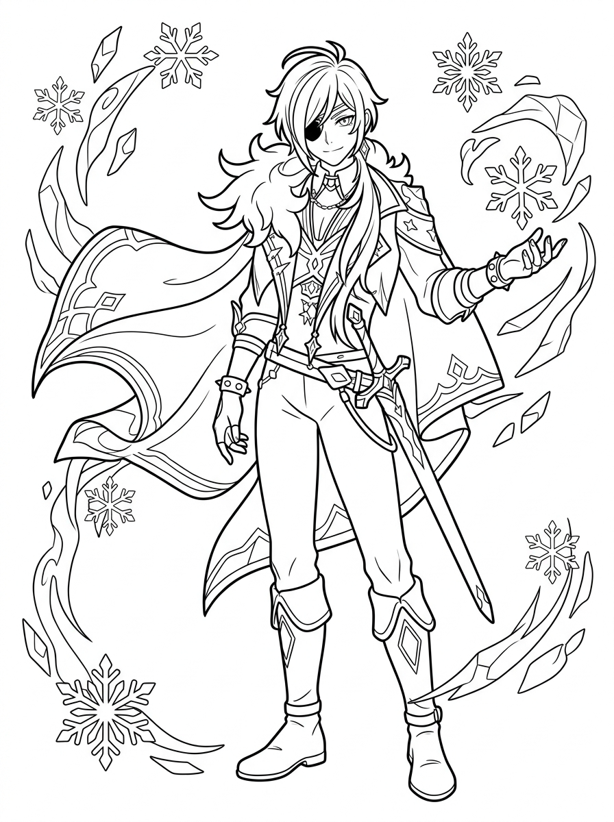 disegni Genshin Impact da colorare gratis