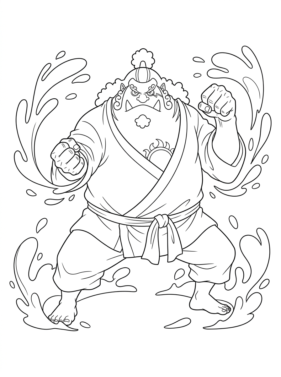 Jinbe 22 Jinbe da colorare pdf gratis