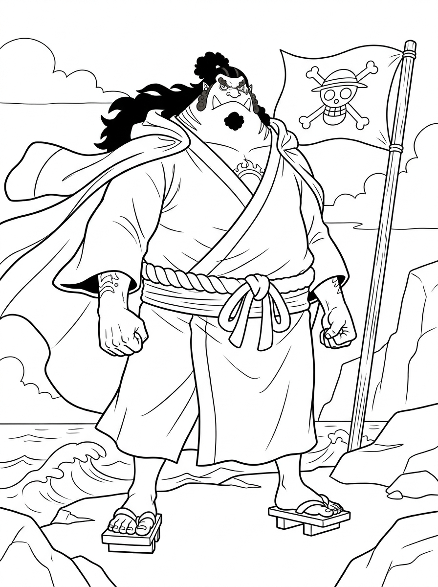 Jinbe 13 disegni Jinbe da colorare pdf