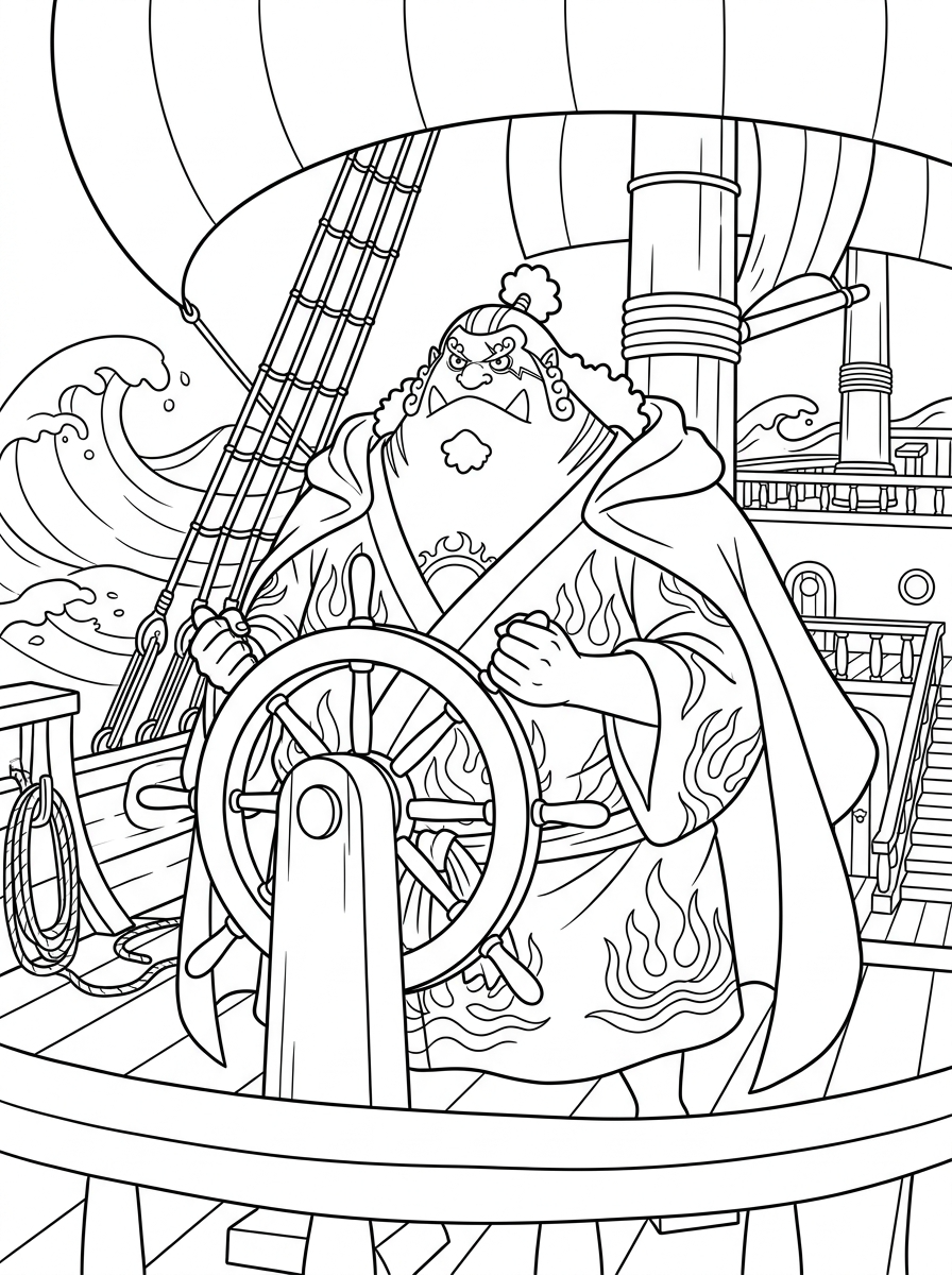 Jinbe 3 Jinbe disegno da colorare
