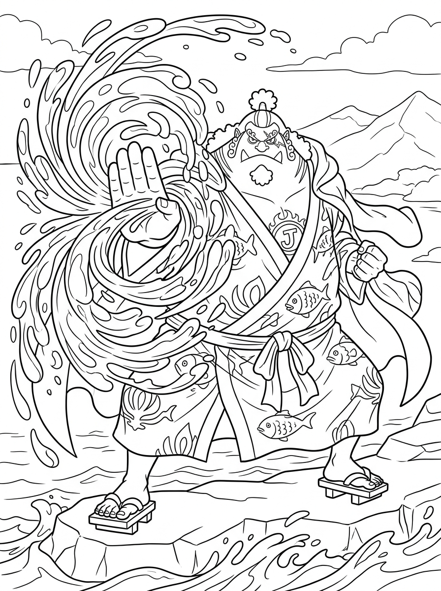 Jinbe 20 Jinbe da colorare e stampare