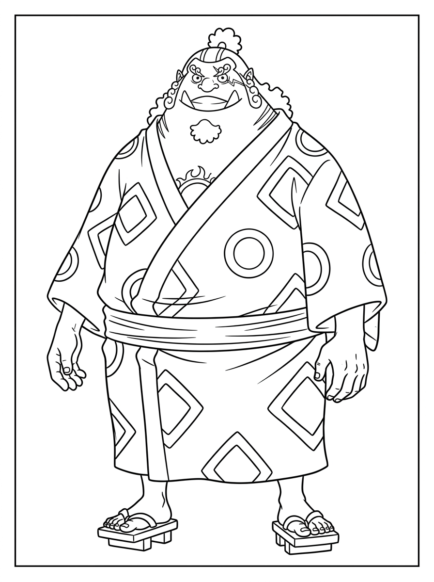 Jinbe 18 disegni da stampare e colorare Jinbe 1