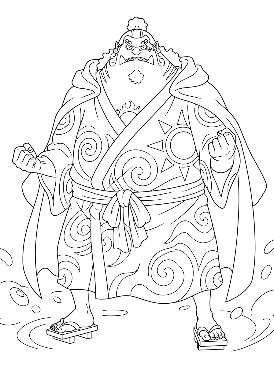 Jinbe 17 Jinbe da colorare per bambini
