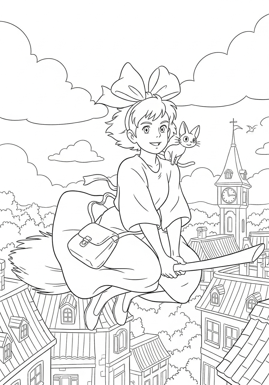 Kiki – Consegne a domicilio da colorare