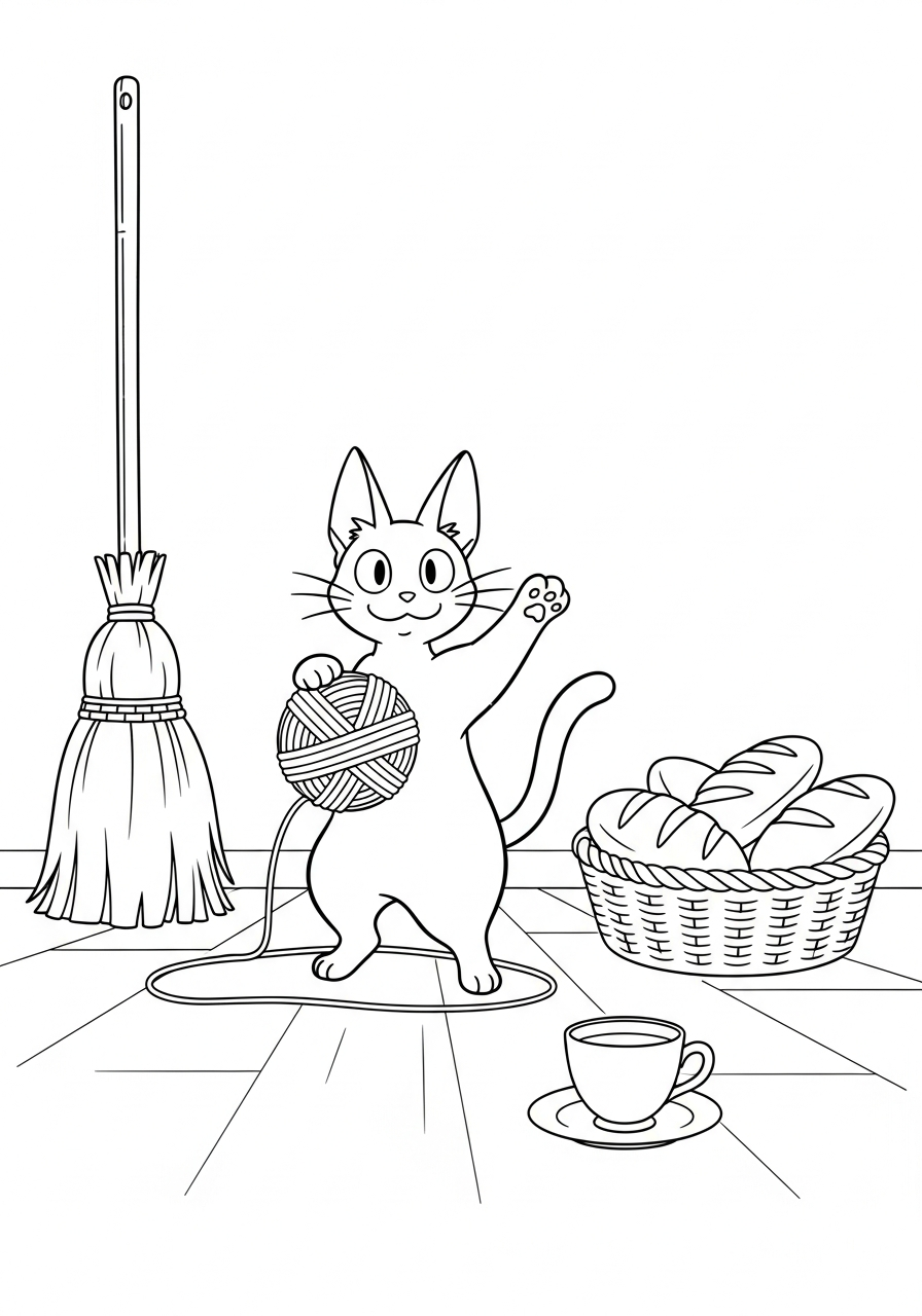 Kiki – Consegne a domicilio da colorare e stampare pdf