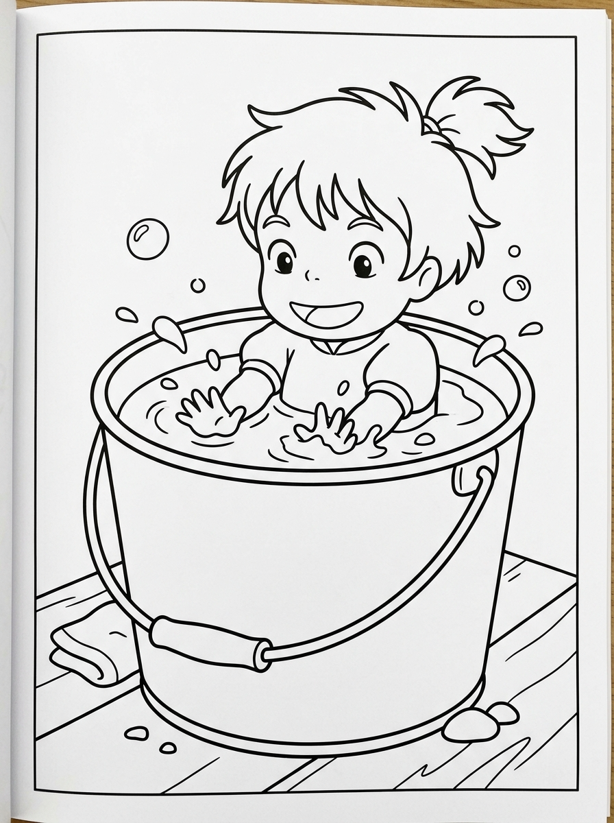 disegni di Ponyo da colorare da stampare