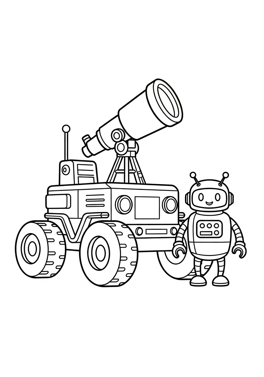 disegni Rover Lunare da colorare gratis