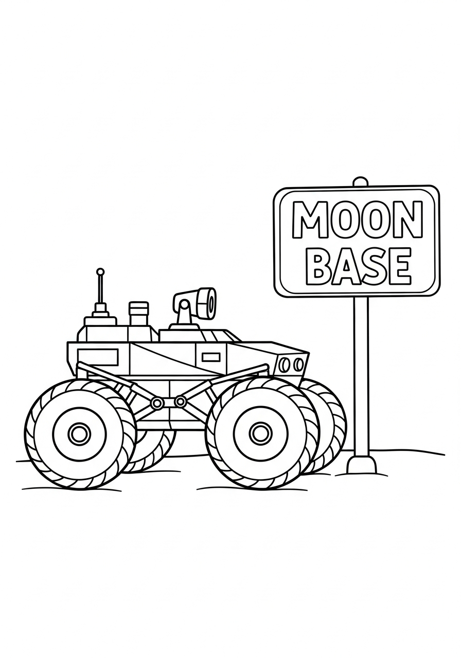 immagini di Rover Lunare da colorare e stampare