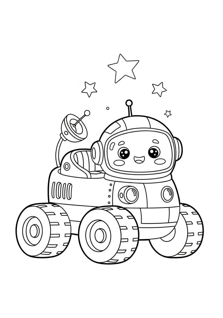 Rover Lunare da stampare e colorare gratis