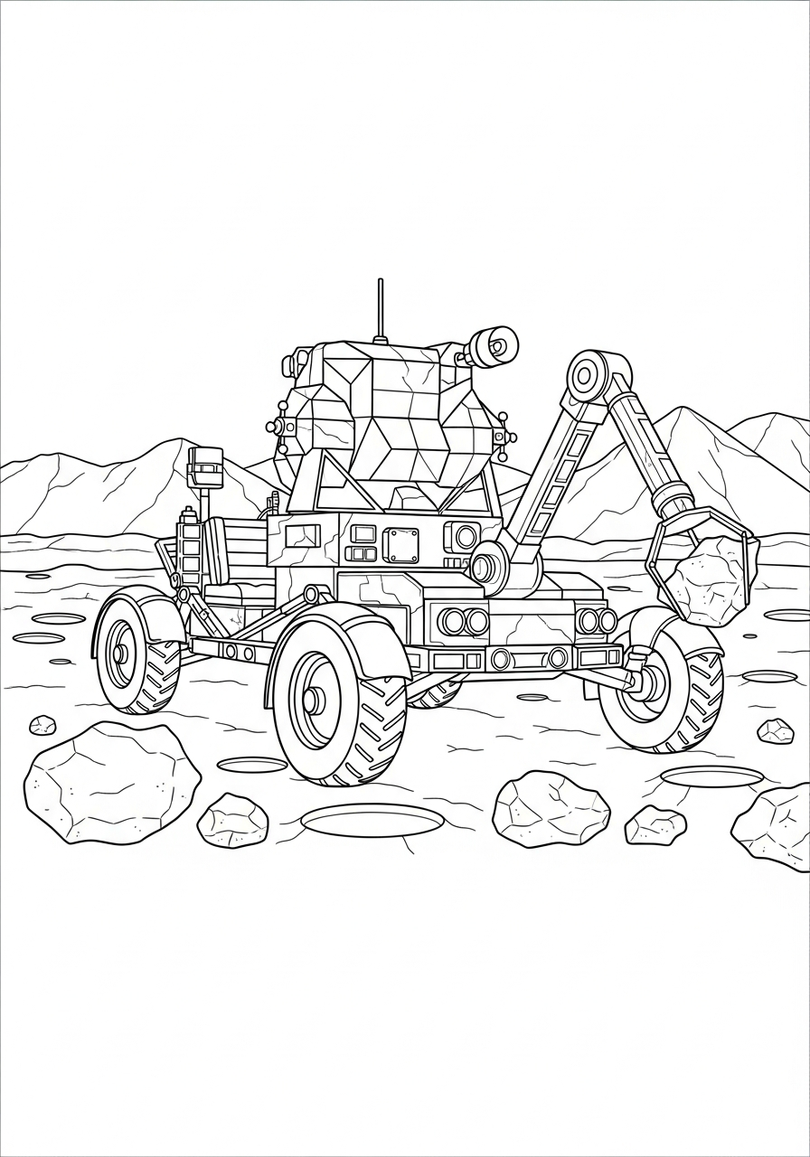 Rover Lunare da colorare e stampare pdf