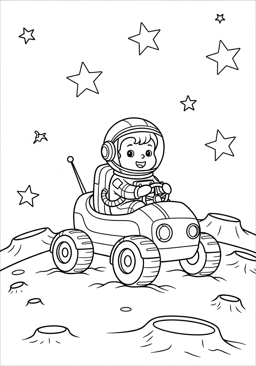 Rover Lunare da colorare pdf gratis 1