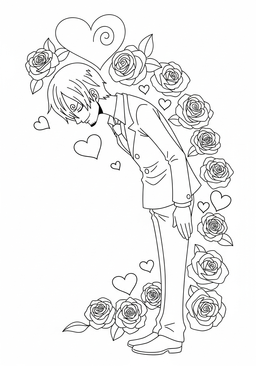 Sanji disegno da colorare facile