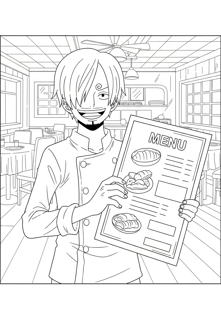 disegno Sanji da colorare