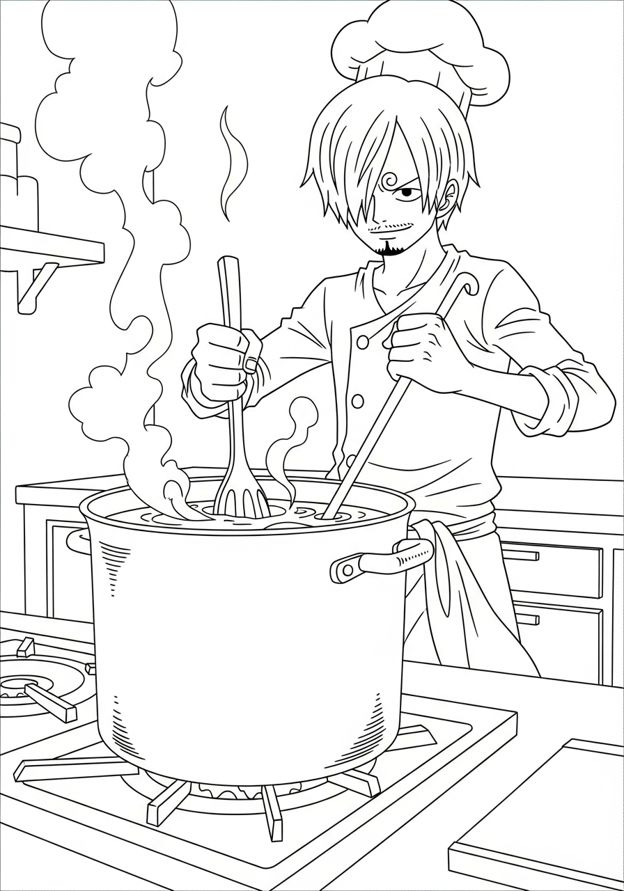 Sanji da colorare e stampare 1