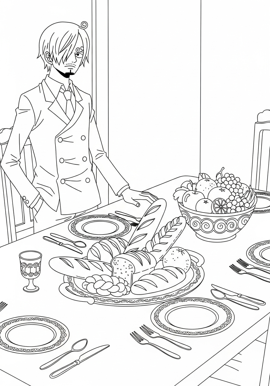 pdf stampare Sanji da colorare