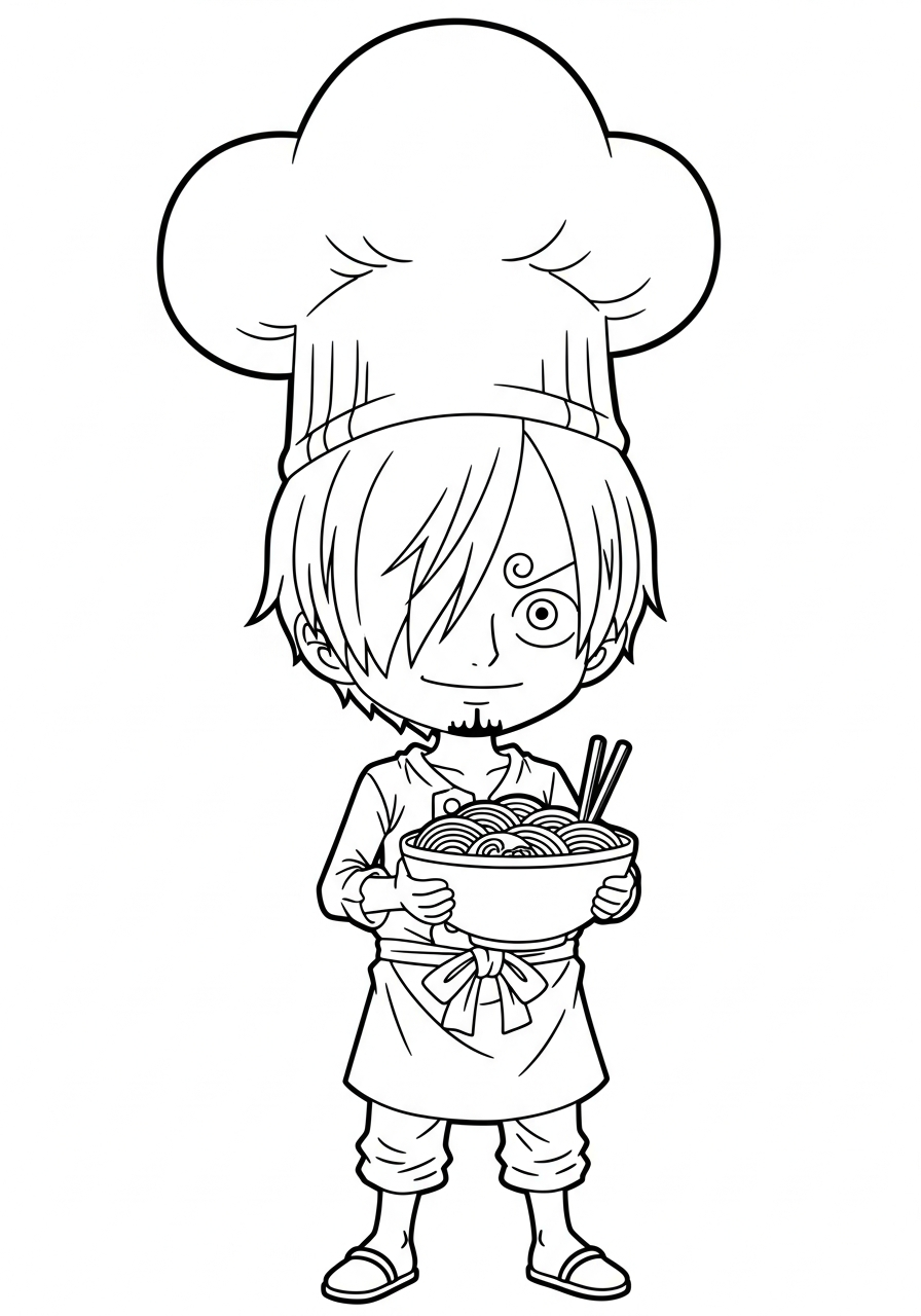 Sanji da colorare e stampare