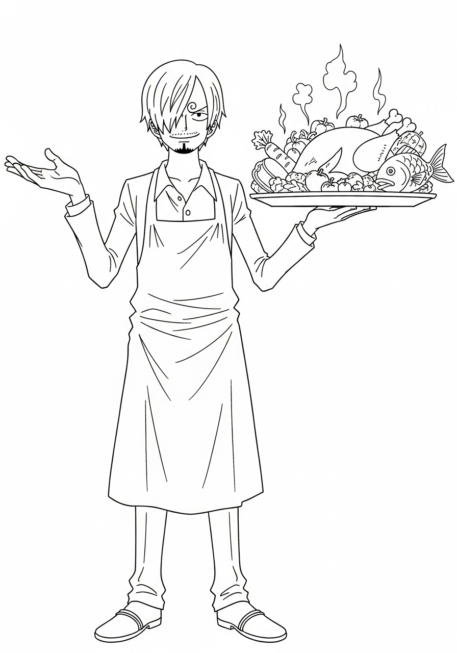 disegno Sanji da colorare e stampare