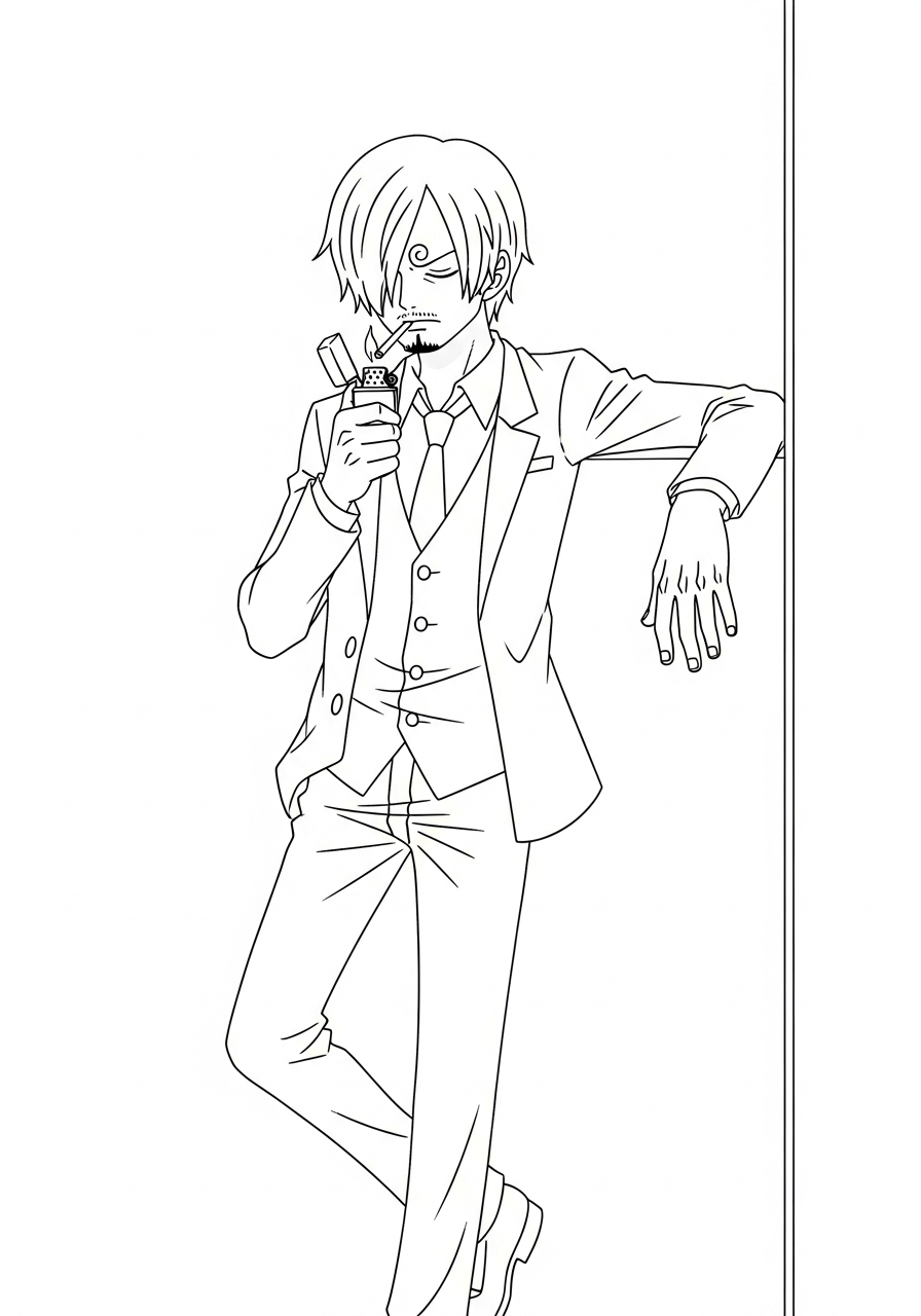 immagine Sanji da colorare