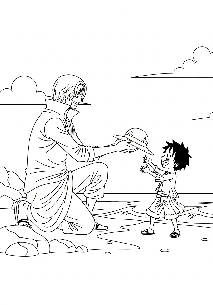 disegno Shanks da colorare per bambini