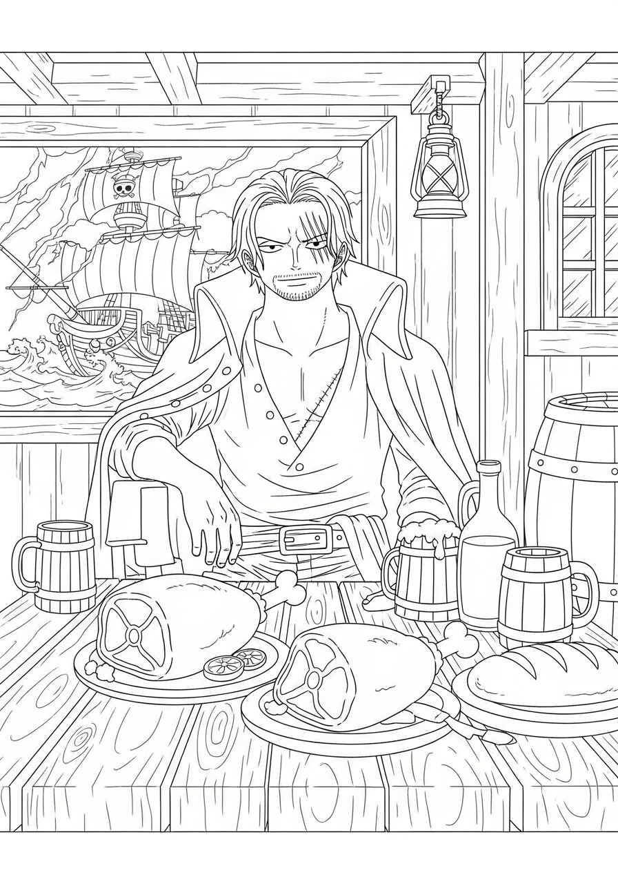 disegni Shanks da colorare e stampare