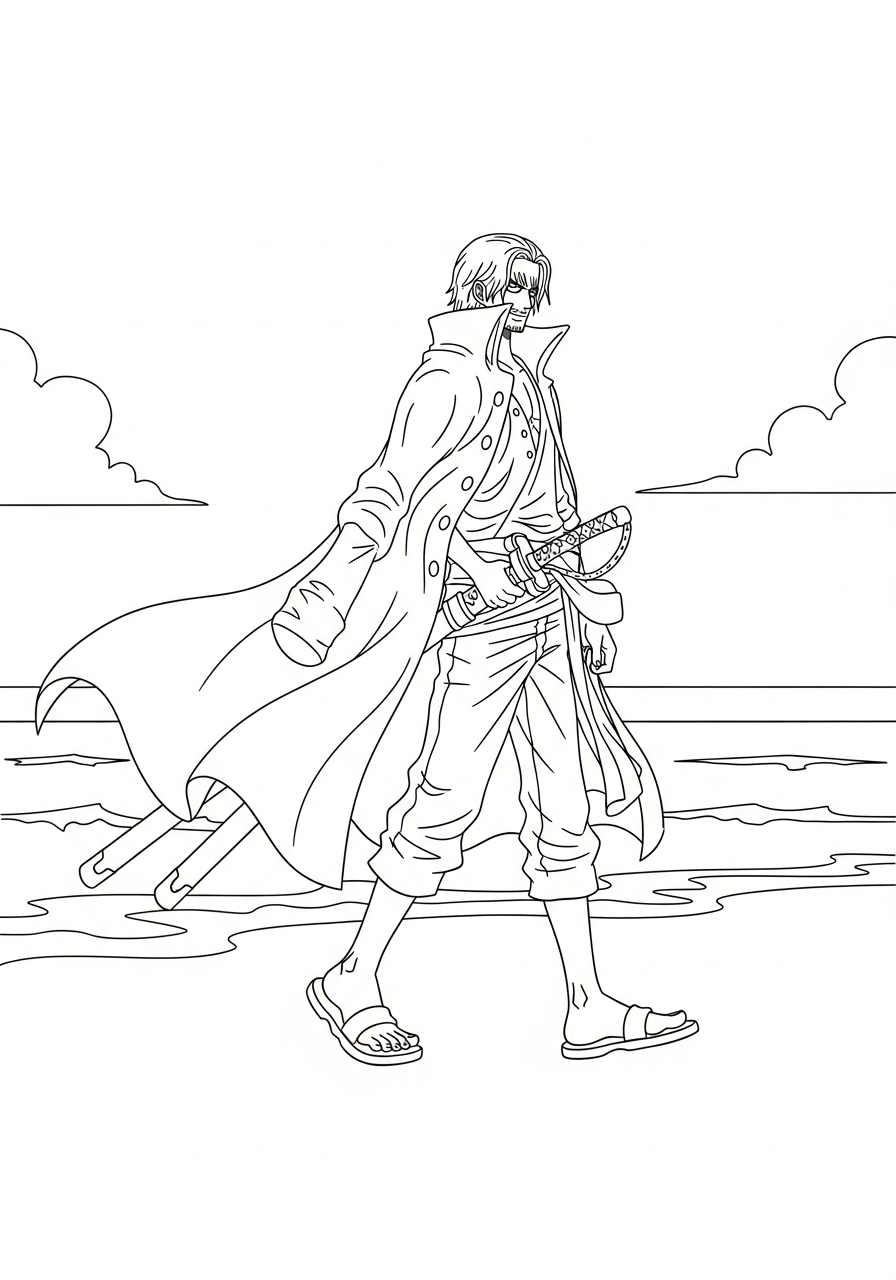 immagini di Shanks da colorare per bambini