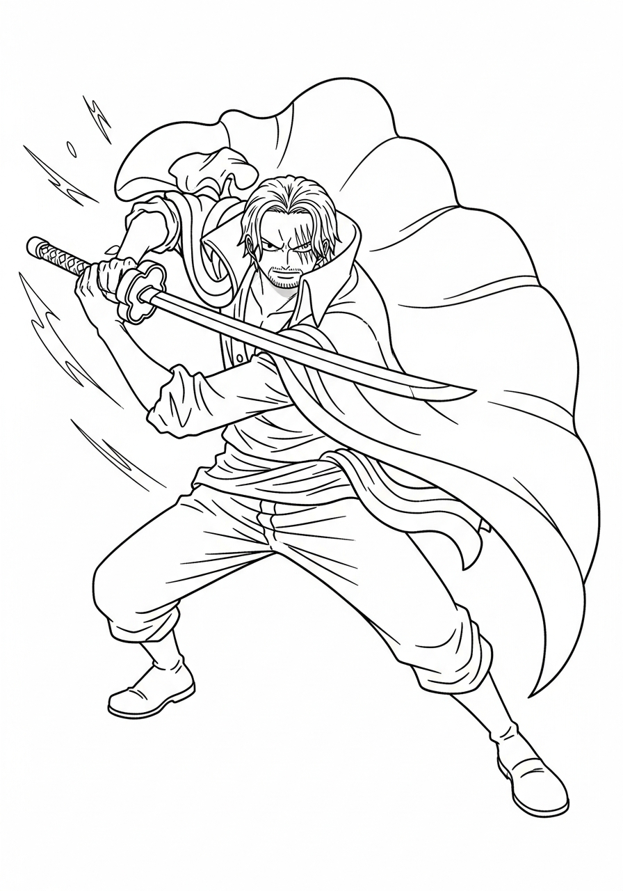 disegni Shanks da colorare pdf