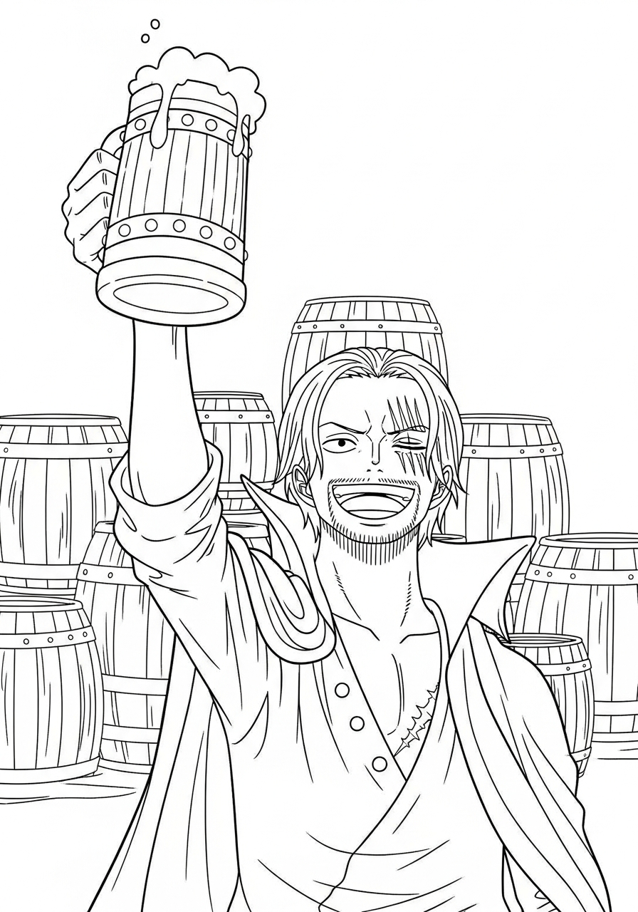 immagine da colorare Shanks