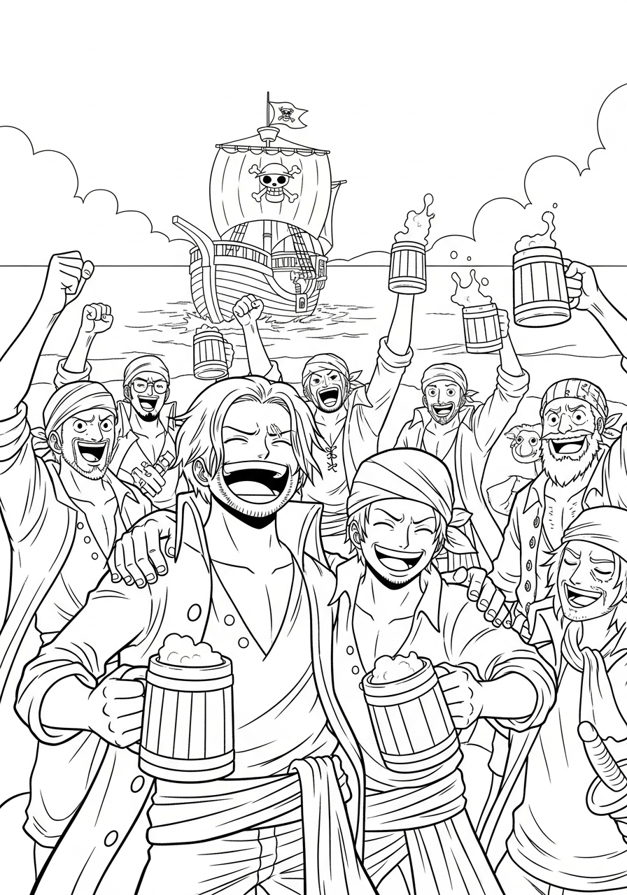 Shanks da colorare a4 1