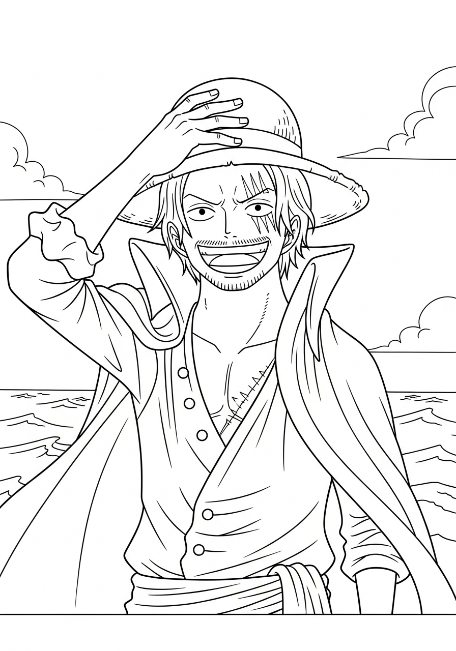 disegno di Shanks da stampare e colorare